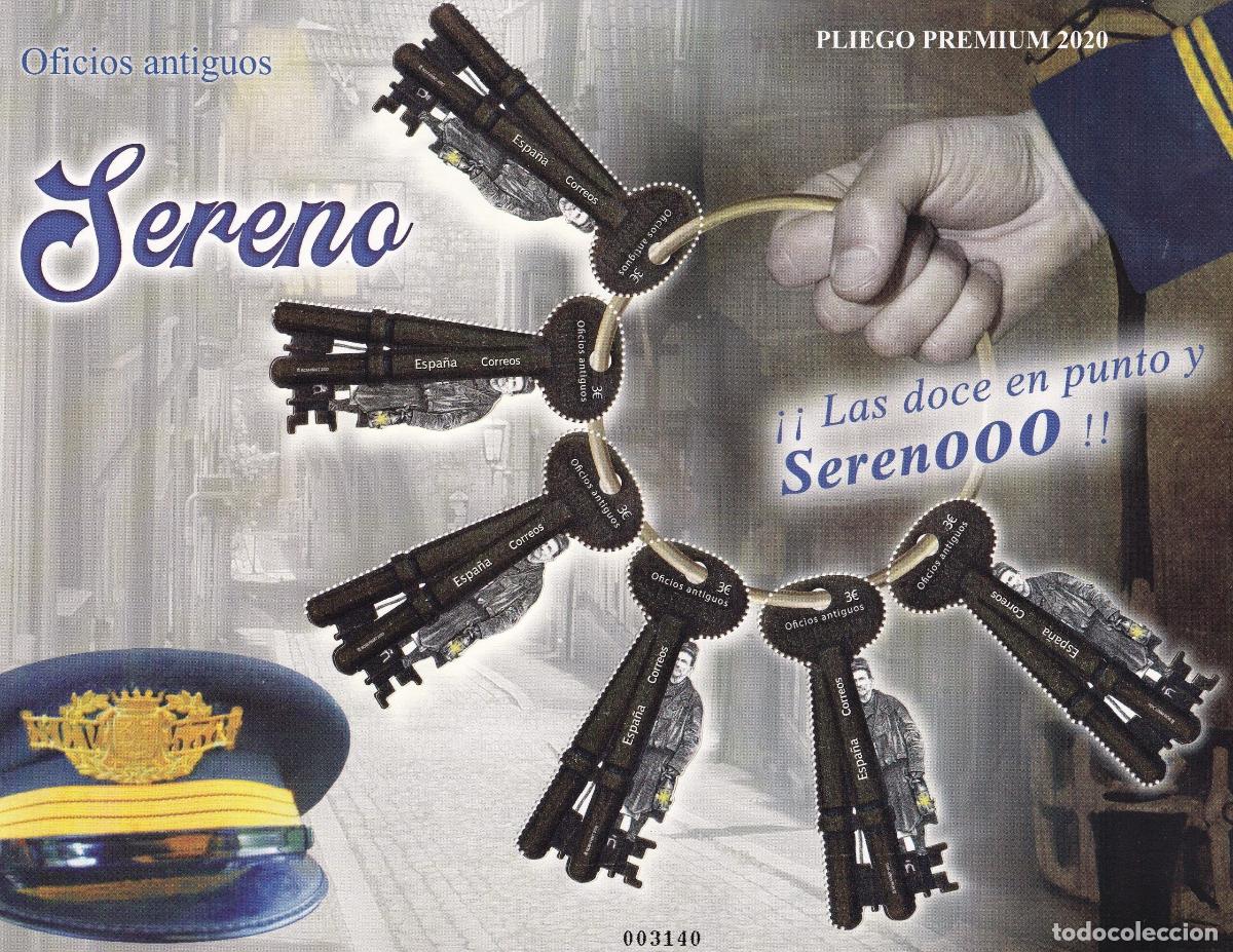Briefmarken: CRS1032 SELLOS ESPA&Ntilde;A Pliego PREMIUM n&ordm; 99. Oficio de sereno. A&ntilde;o 2020.