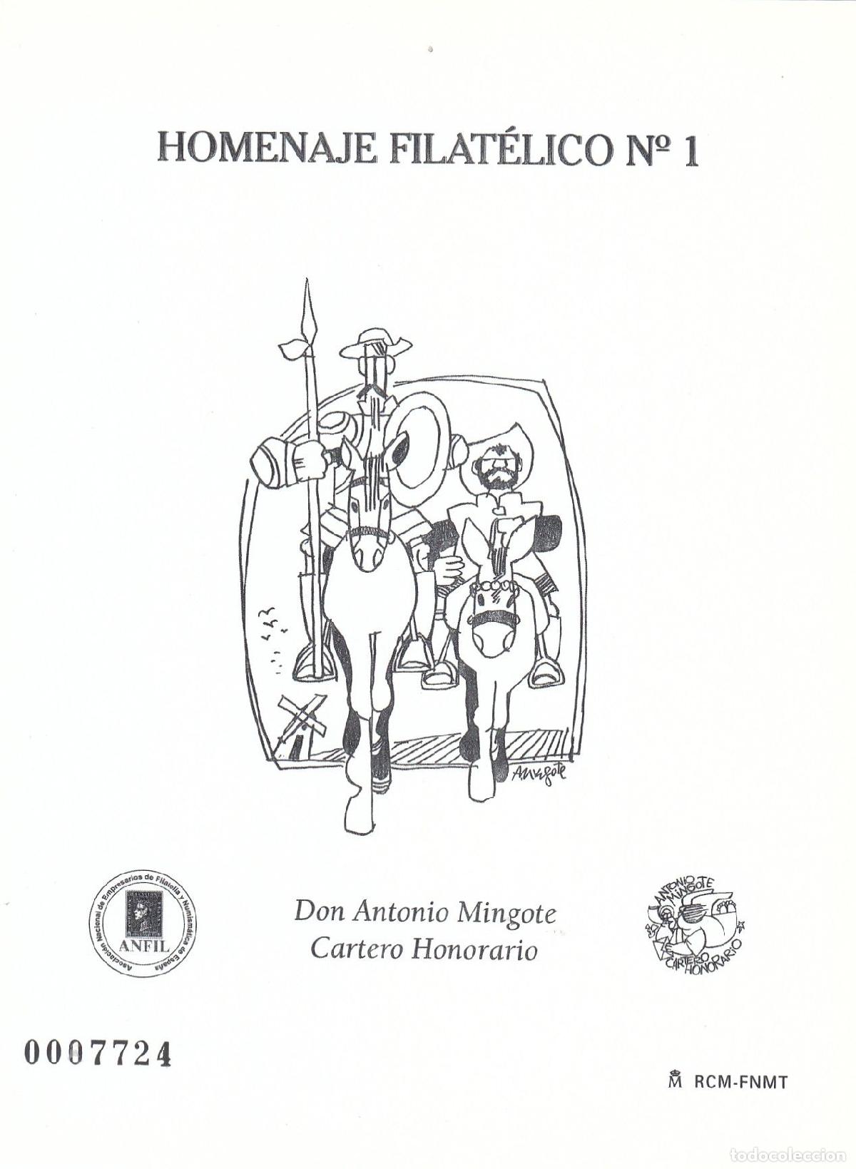 Francobolli: CRS1409 ESPA&Ntilde;A HOMENAJE FILATELICO N&ordm; 1. Antonio Mingote