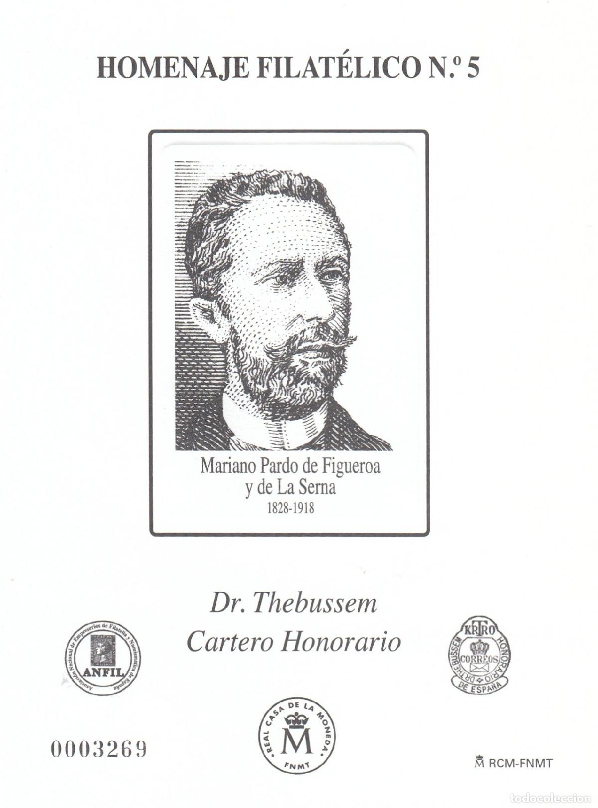 Francobolli: CRS1413 ESPA&Ntilde;A HOMENAJE FILATELICO N&ordm; 5. Dr. Thebussem