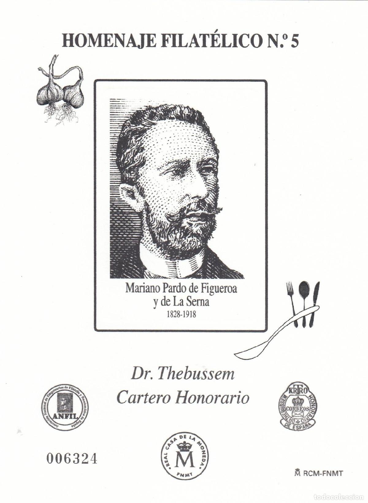 Francobolli: CRS1419 ESPA&Ntilde;A HOMENAJE FILATELICO N&ordm; 9A. Dr. Thebussem