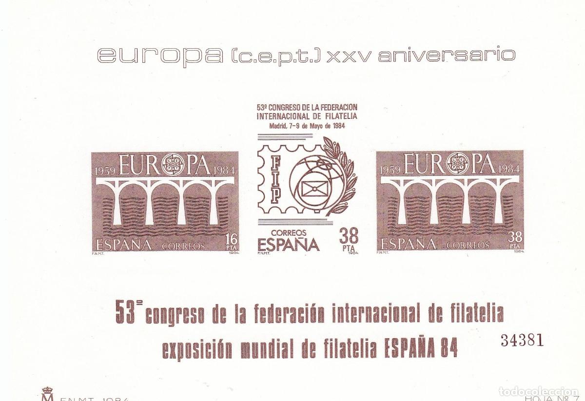 Timbres: CRS1462 ESPA&Ntilde;A PRUEBA DE LUJO N&ordm; 7. A&ntilde;o 1984