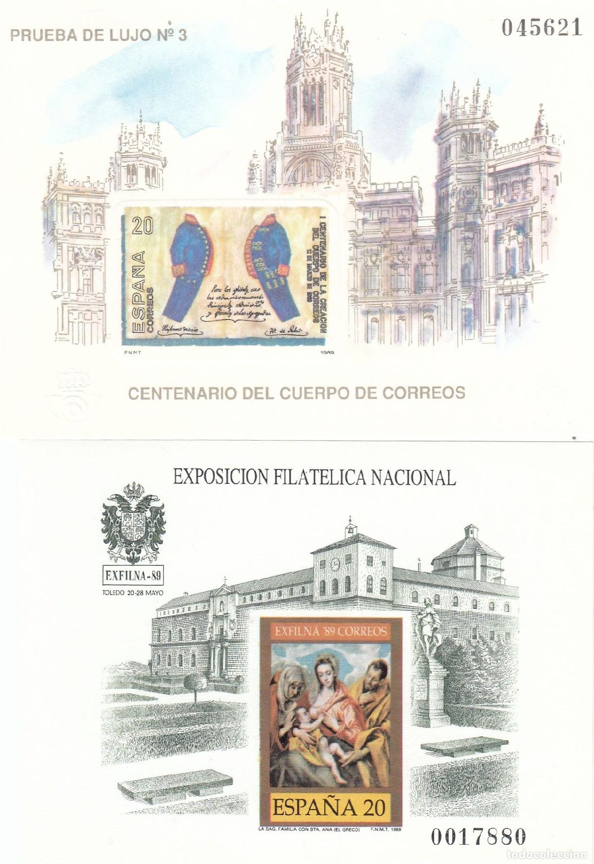 Timbres: CRS1472 ESPA&Ntilde;A PRUEBAS DE LUJO. A&ntilde;o 1989 (N&ordm; 18 y 19) completo