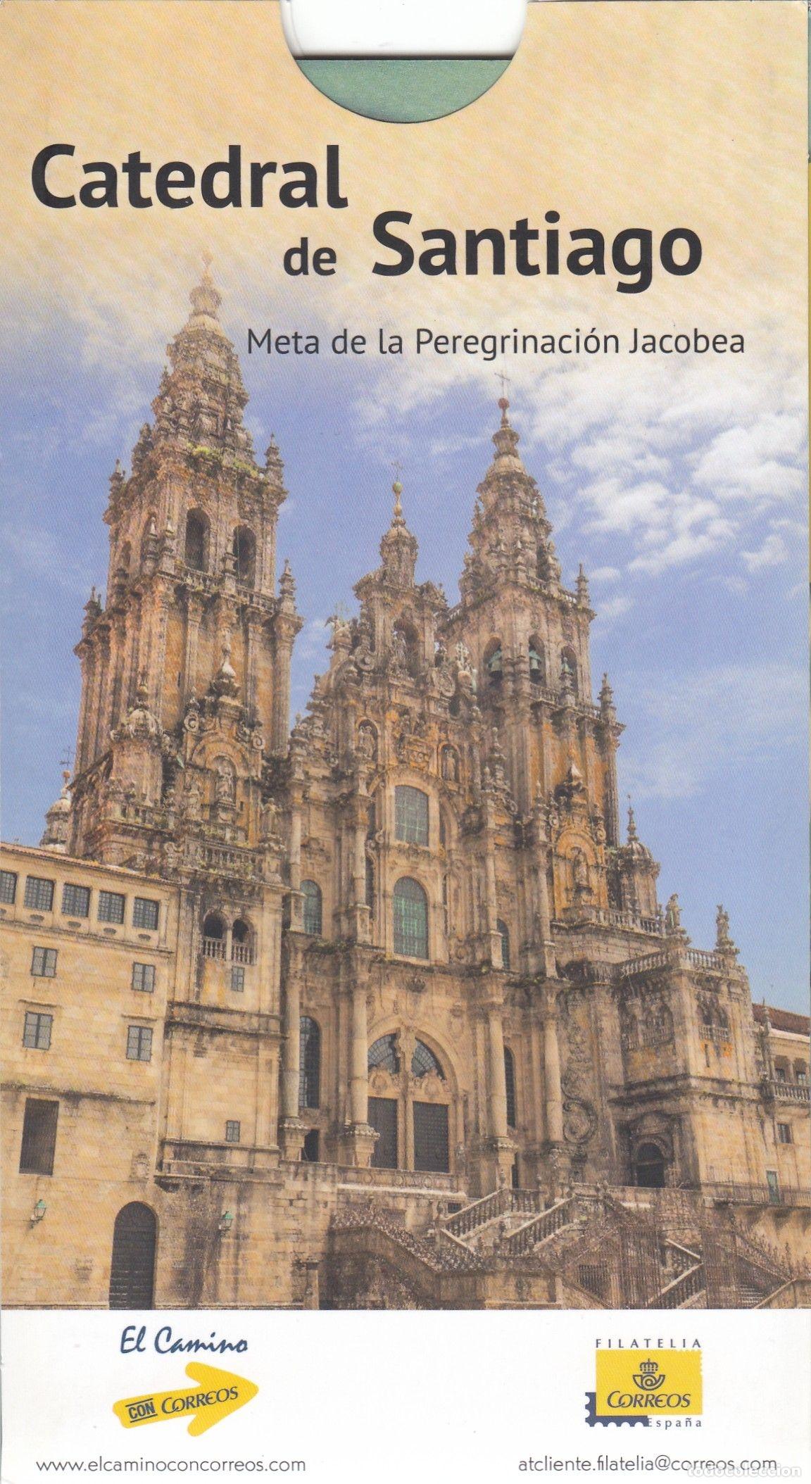 Selos: CRSE0408 CREDENCIAL FILATELICA DEL PEREGRINO CATEDRAL DE SANTIAGO