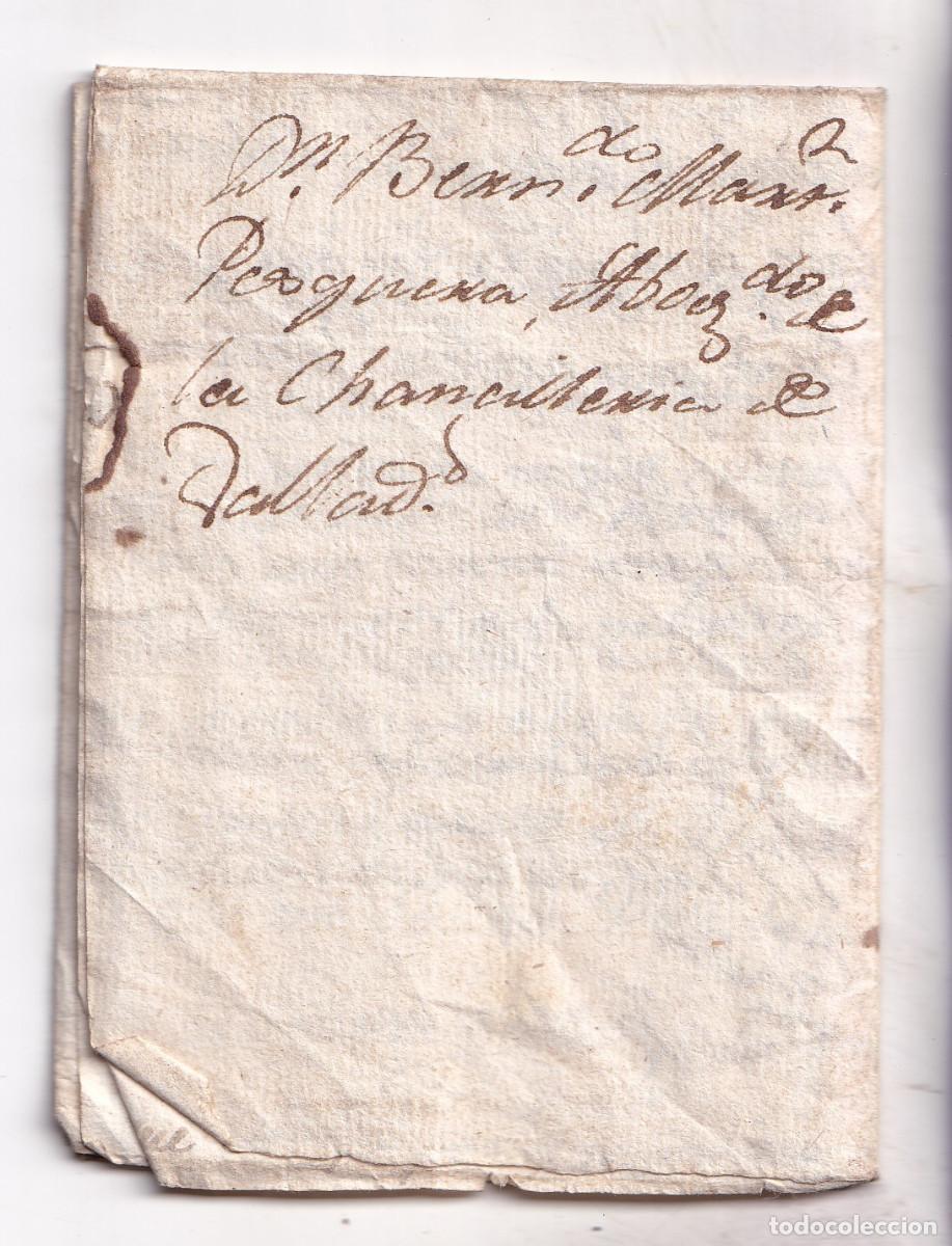 Sellos: PREFILATELIA. CARTA ENTERA FUERA DE VALIJA. PALAZUELOS. SIG&Uuml;ENZA. GUADALAJARA. 1794. A VALLADOLID