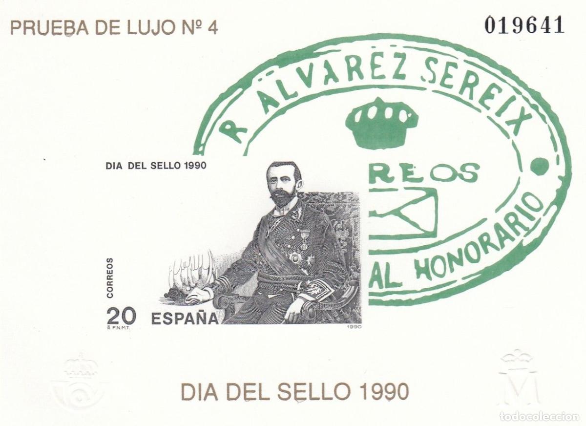 Sellos: CRS1475 ESPA&Ntilde;A PRUEBA DE LUJO N&ordm; 20. A&ntilde;o 1990. Sin estuche de Correos. Provienen de colecci&oacute;n
