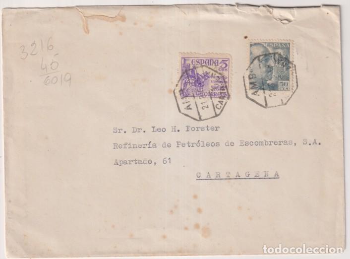 Sellos: Carta con Membrete, Refiner&iacute;a de Petr&oacute;leos de Escombreras a Cartagena del 21 Ado 1923