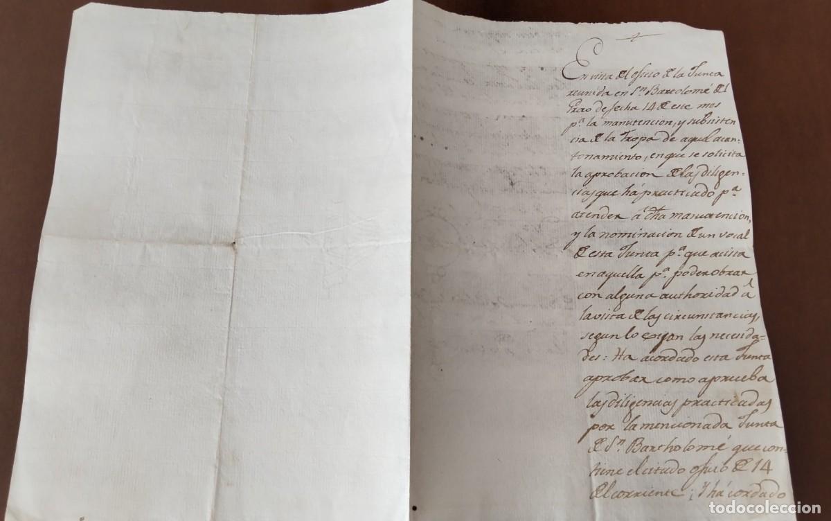 Sellos: RIPOLL MANUSCRITO PREFILATELICO A&Ntilde;O 1809 , PIEZA COLECCION