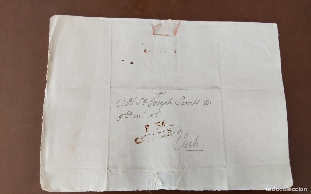 Sellos: RIPOLLENVUELTA PREFILATELICA A&Ntilde;O 1807 MARCA R34CATALU&Ntilde;A CATALOGADA MUY ESCASA , PIEZA COLECCION