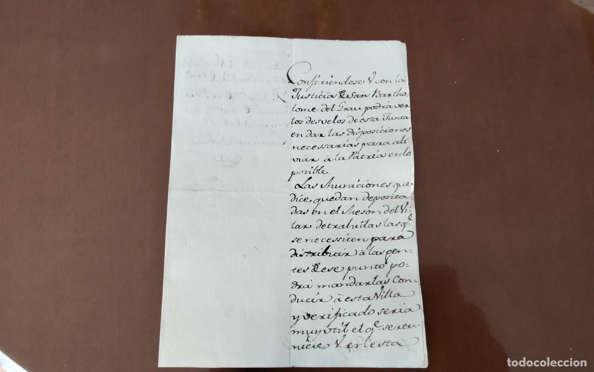 Sellos: RIP&Ograve;LL MANUSCRITO DEL A&Ntilde;O 1802 FIRMADO LUCIANO SUBIAS