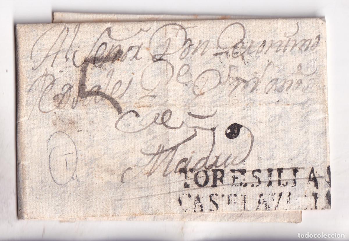 Sellos: PREFILATELIA. CARTA ENTERA. TORDESILLAS. VALLADOLID. A MADRID