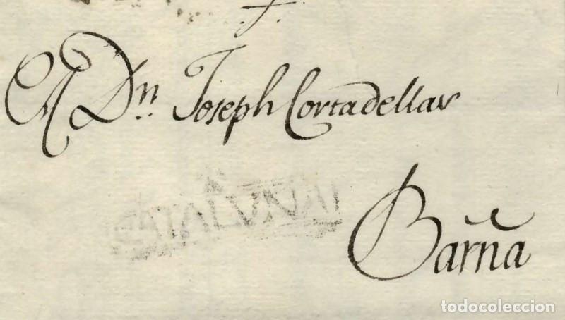 Sellos: FA0821N. PREFILATELIA. 1804, 26 de marzo. Sobrescrito circulado de Isona a Barcelona