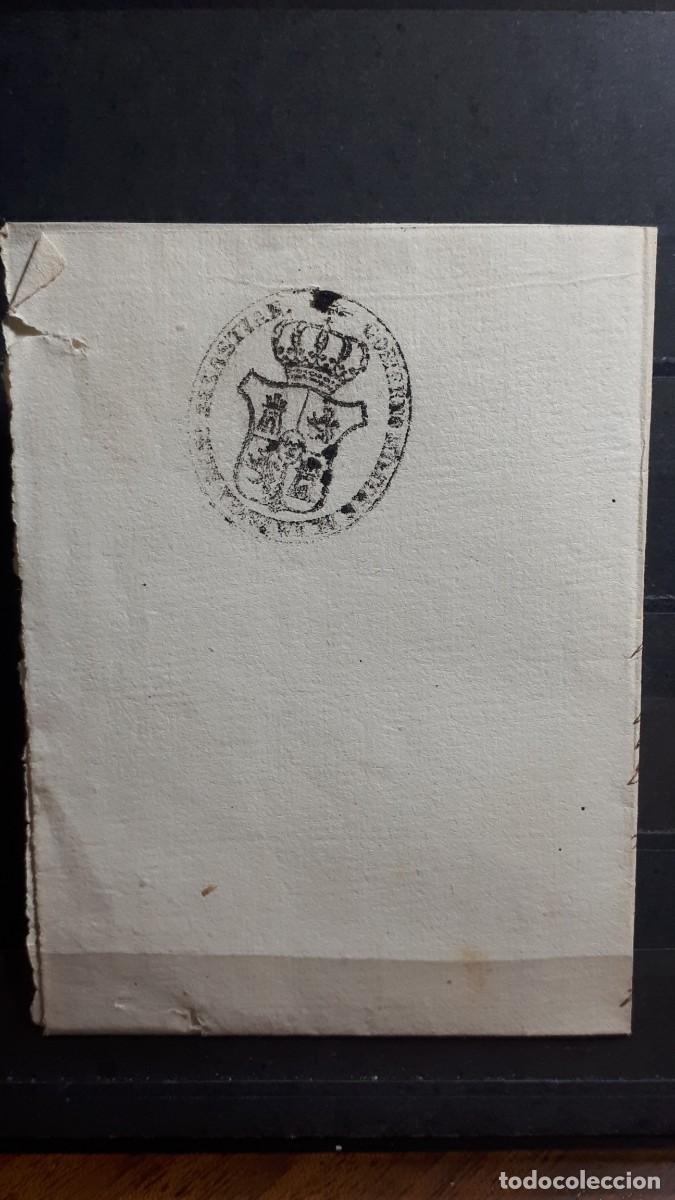 Sellos: PREFILATELIA. GOBIERNO MILITAR DE GUIPUZCOA- S. SEBASTIAN A ARGUEDAS NAVARRA. 27 SEPTIEMBRE DE 1831.