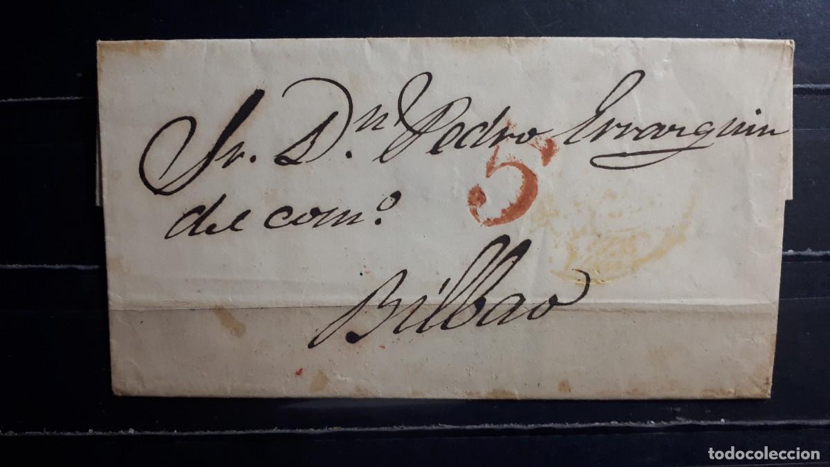 Timbres: Carta circulada de Tolosa a Bilbao. 15 Abril 1845