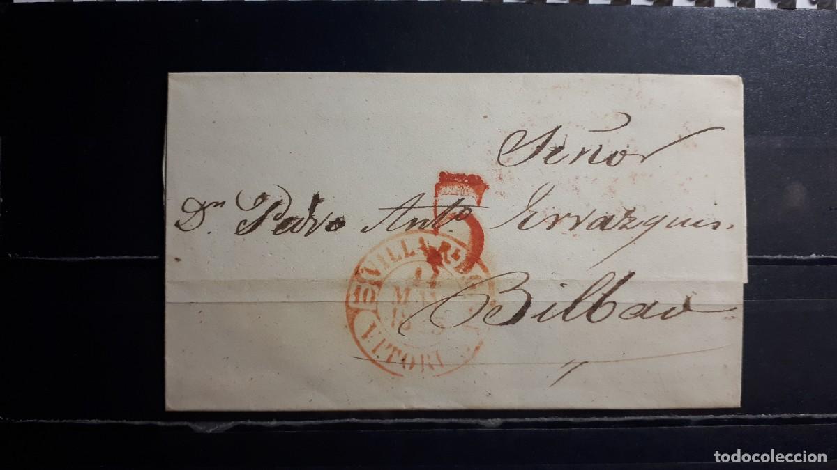 Timbres: Carta circulada. DE Villarreal a Bilbao. 15 Mayo 1843