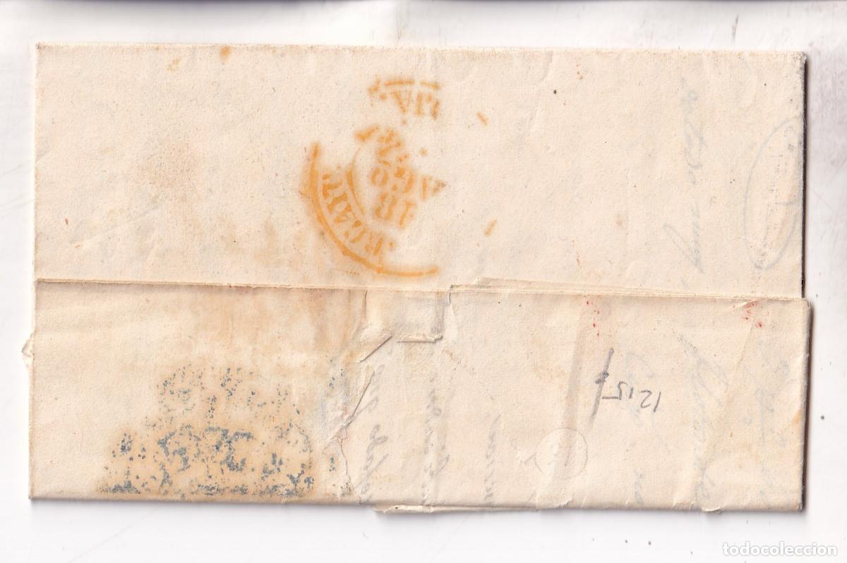 Sellos: PREFILATELIA. CARTA ENTERA MADRID 1844 A ANZO VALLE DE MENA BURGOS. DOBLE PORTEO. BAEZA VILLARCAYO