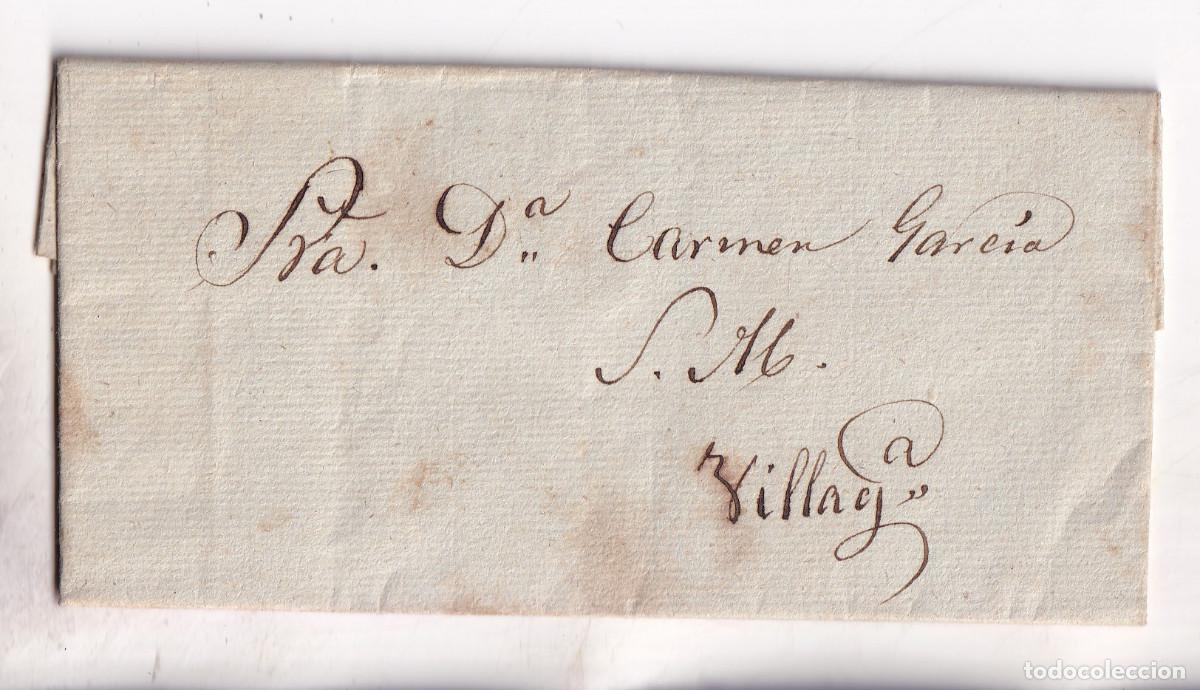 Sellos: CARTA ENTERA FUERA DE VALIJA. BEALO. BOIRO. CORU&Ntilde;A. GALICIA. 1868. A VILLAGARC&Iacute;A. PONTEVEDRA