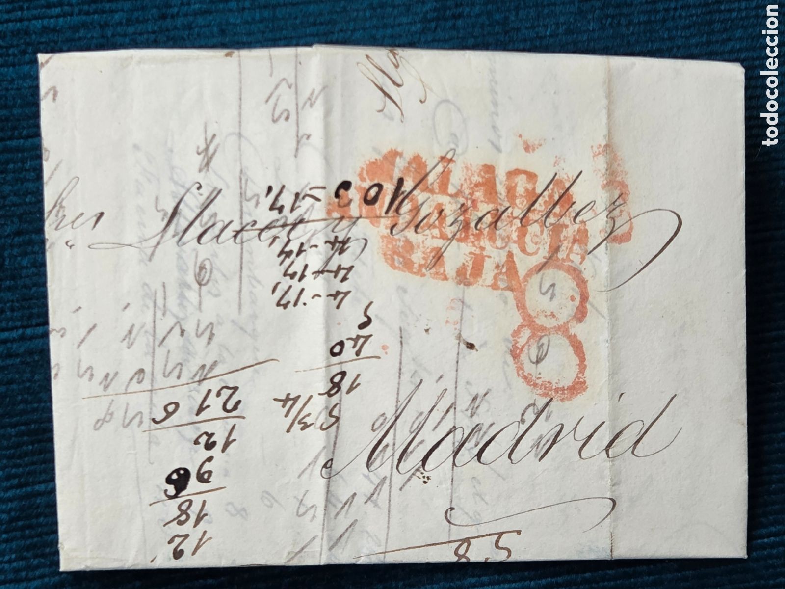 Briefmarken: CARTA PREFILATELIA 1842 MALAGA ANDALUC&Iacute;A BAJA