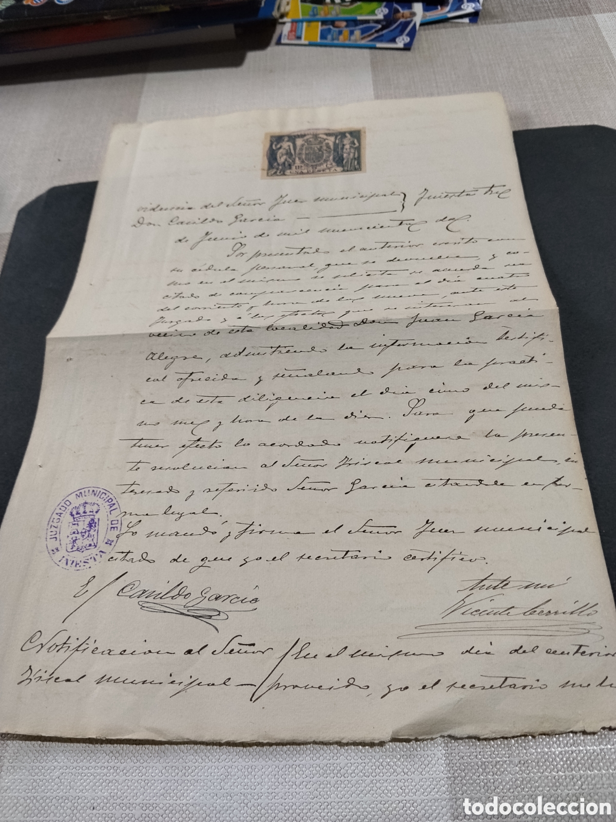 Francobolli: Prefilatelia Sello Fiscal una peseta A&ntilde;o 1902