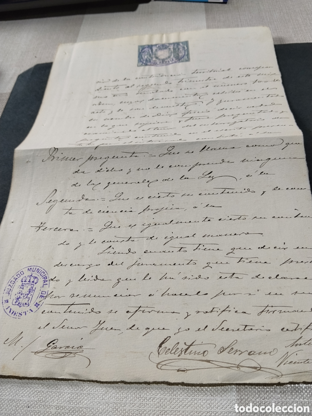 Francobolli: Prefilatelia Sello Fiscal una peseta 1902