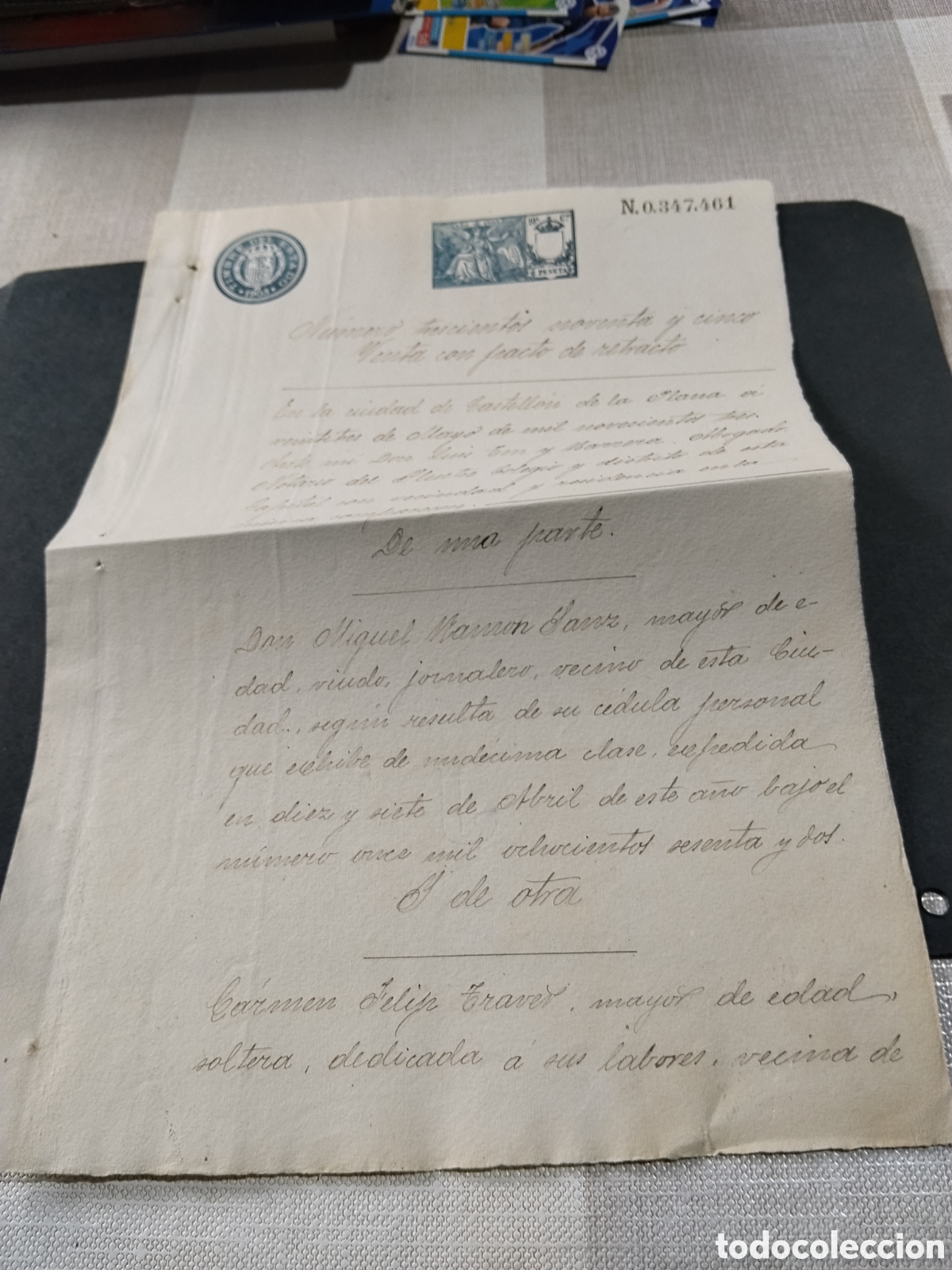 Francobolli: Prefilatelia Sello Fiscal A&ntilde;o 1903