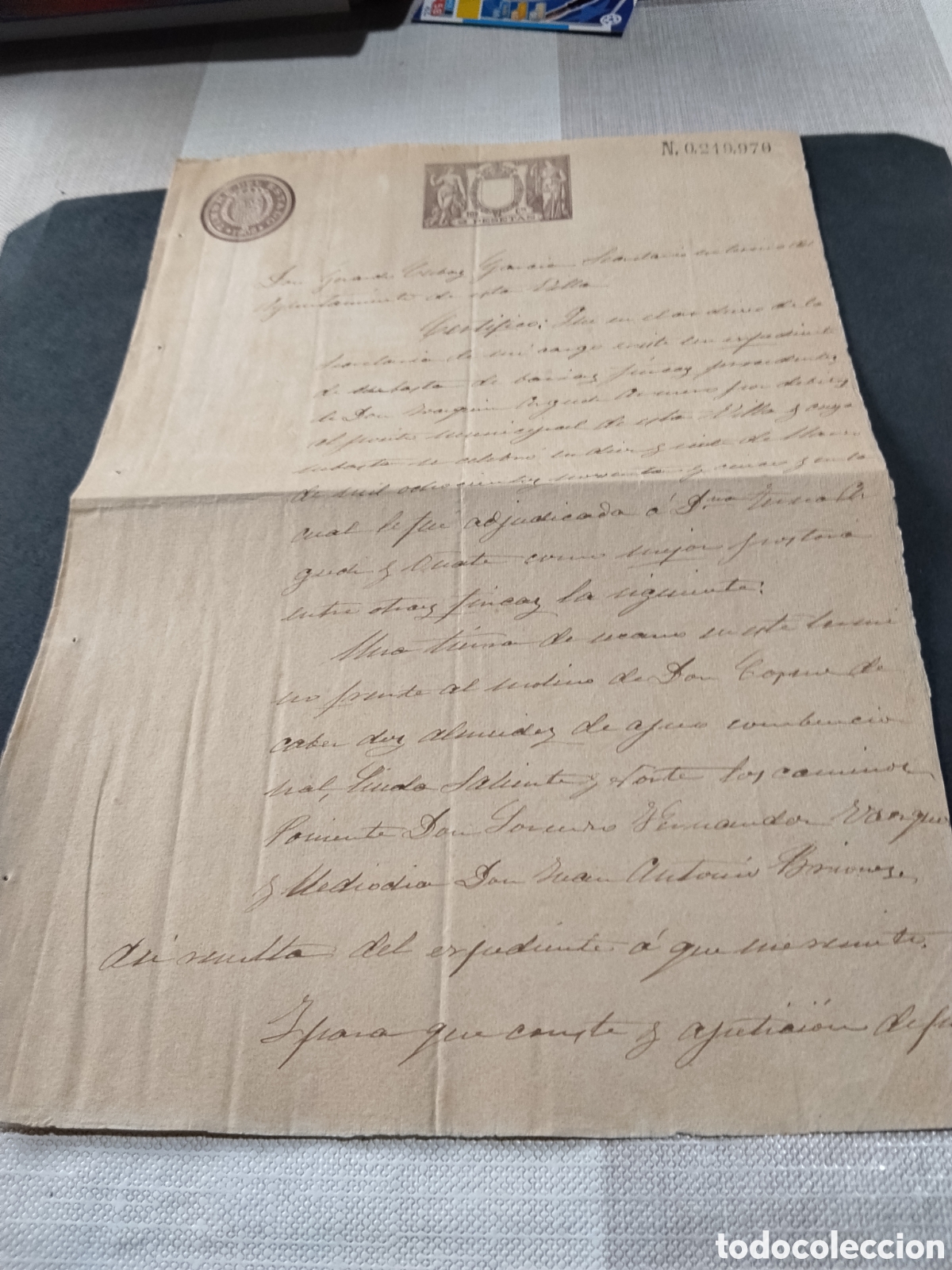 Francobolli: Prefilatelia Sello Fiscal 2 pesetas 1902