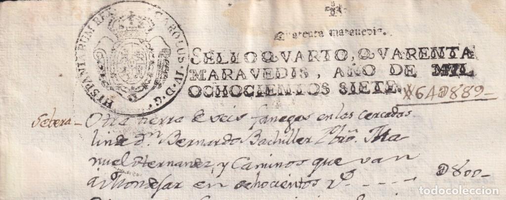 Sellos: 1807-PS-12 ESPA&Ntilde;A SPAIN 1807 SEALLED PAPER REVENUE. SELLO 4&ordm;.