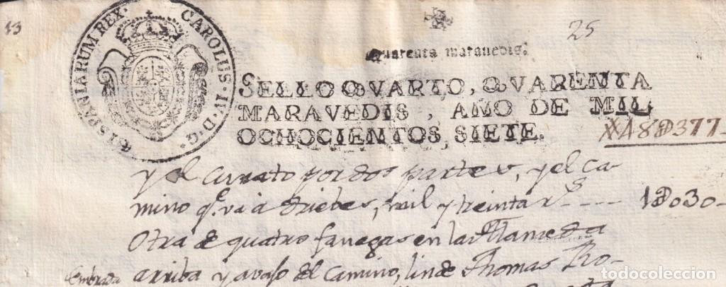 Sellos: 1807-PS-11 ESPA&Ntilde;A SPAIN 1807 SEALLED PAPER REVENUE. SELLO 4&ordm;.