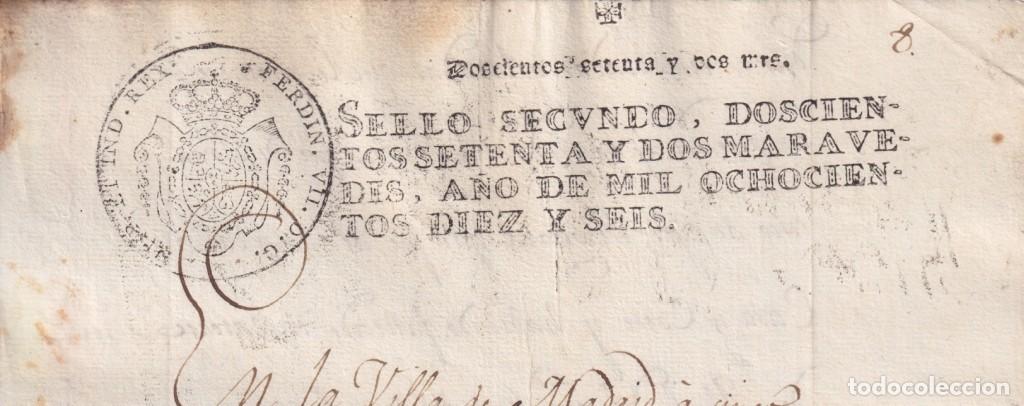 Sellos: 1816-PS-60 ESPA&Ntilde;A SPAIN 1816 SEALLED PAPER REVENUE. SELLO 2&ordm;.