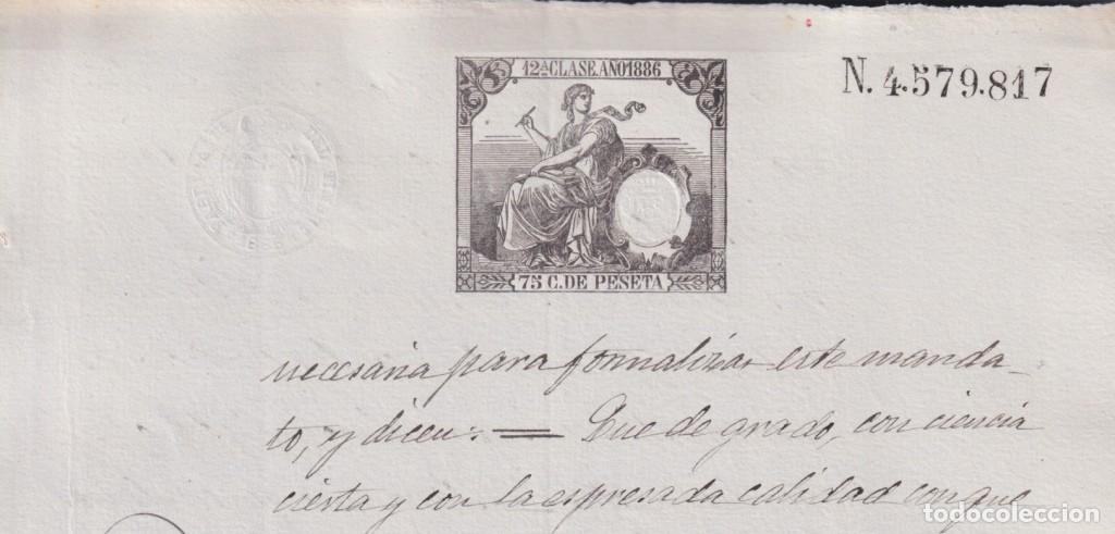 Sellos: 1886-PS-13 ESPA&Ntilde;A SPAIN 1886 SEALLED PAPER REVENUE. SELLO 9&ordm; + BURGOS LAWYER.