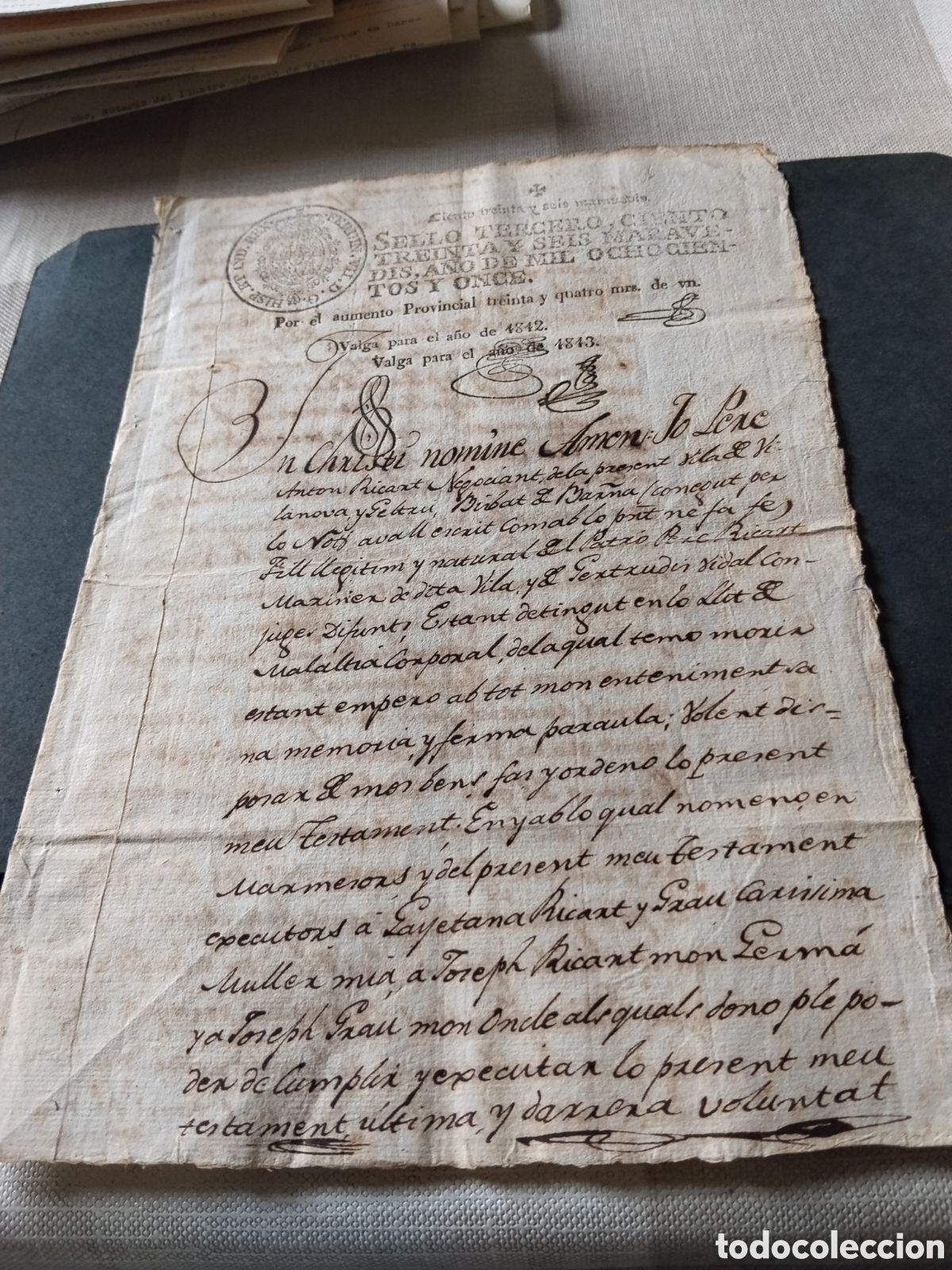 Briefmarken: Prefilatelia ciento treinta y seis maraved&iacute;es A&ntilde;o 1811