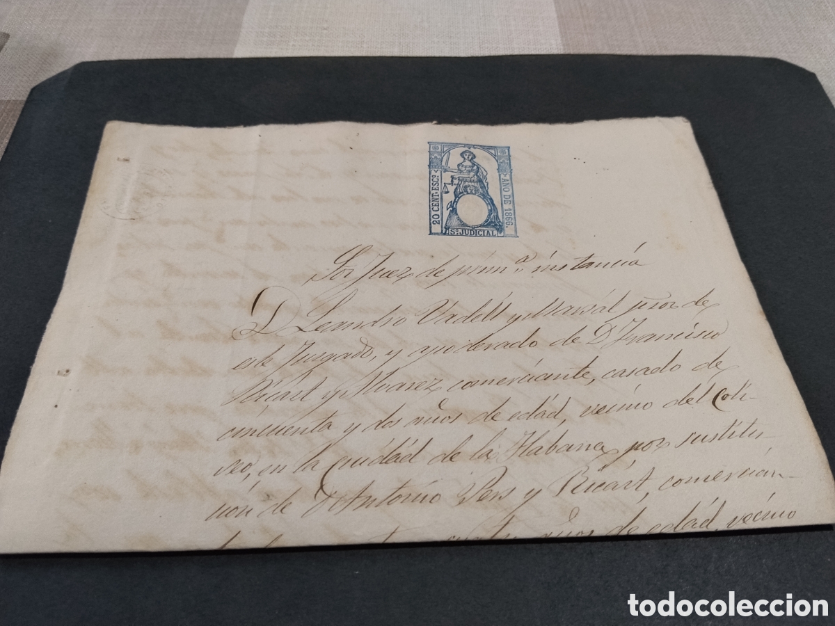 Briefmarken: Prefilatelia 20 c&eacute;ntimos A&ntilde;o de 1866