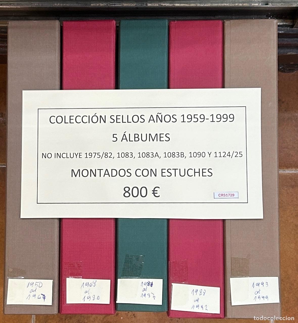 Sellos: CRS1729 COLECCI&Oacute;N SELLOS A&Ntilde;OS 1950-1999 NO INCLUYE 1975/82, 1083, 1083A, 1083B, 1090 Y 1124/25