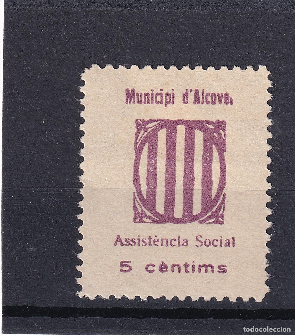 Sellos: CRS1592 ESPA&Ntilde;A LOCALES ALCOVER (Tarragona). Allepuz n&ordm; 11 XX. Sin charnela