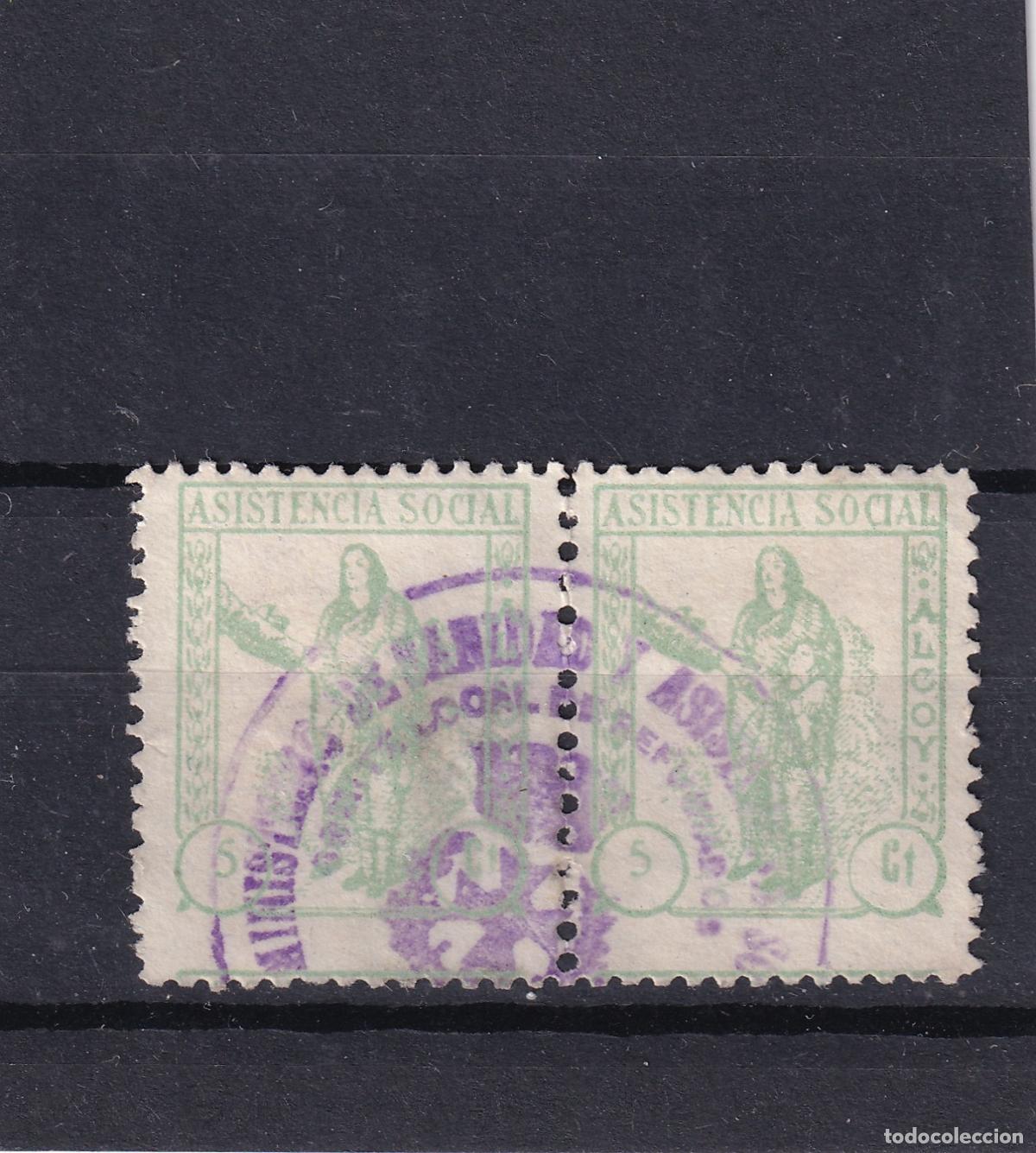 Sellos: CRS1594 ESPA&Ntilde;A LOCALES ALCOY (Alicante). Allepuz n&ordm; 15. Pareja matasellada. Dent. 11x11 1/4