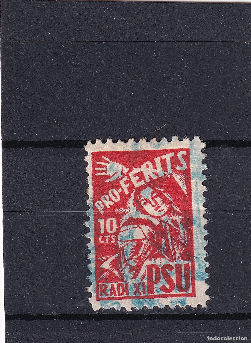 Sellos: CRS1601 ESPA&Ntilde;A LOCALES BARCELONA. Allepuz n&ordm; 92. Matasellado