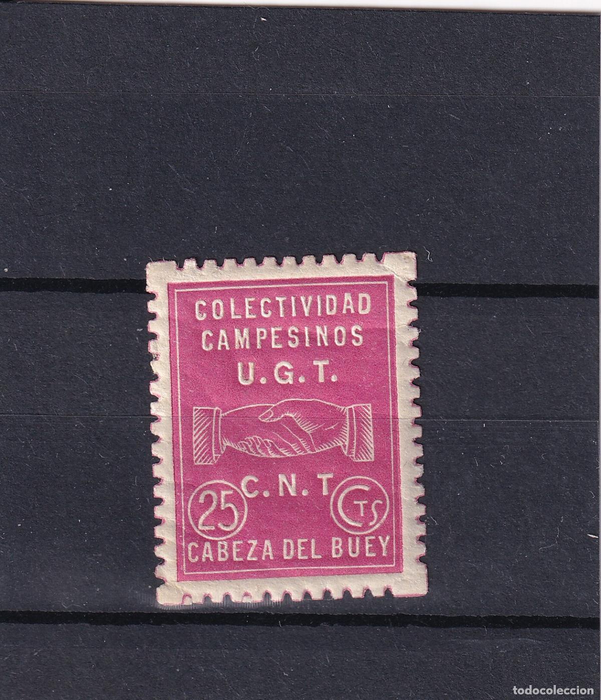 Sellos: CRS1605 ESPA&Ntilde;A LOCALES CABEZA DEL BUEY (Badajoz). Allepuz n&ordm; 4 XX. Sin charnela