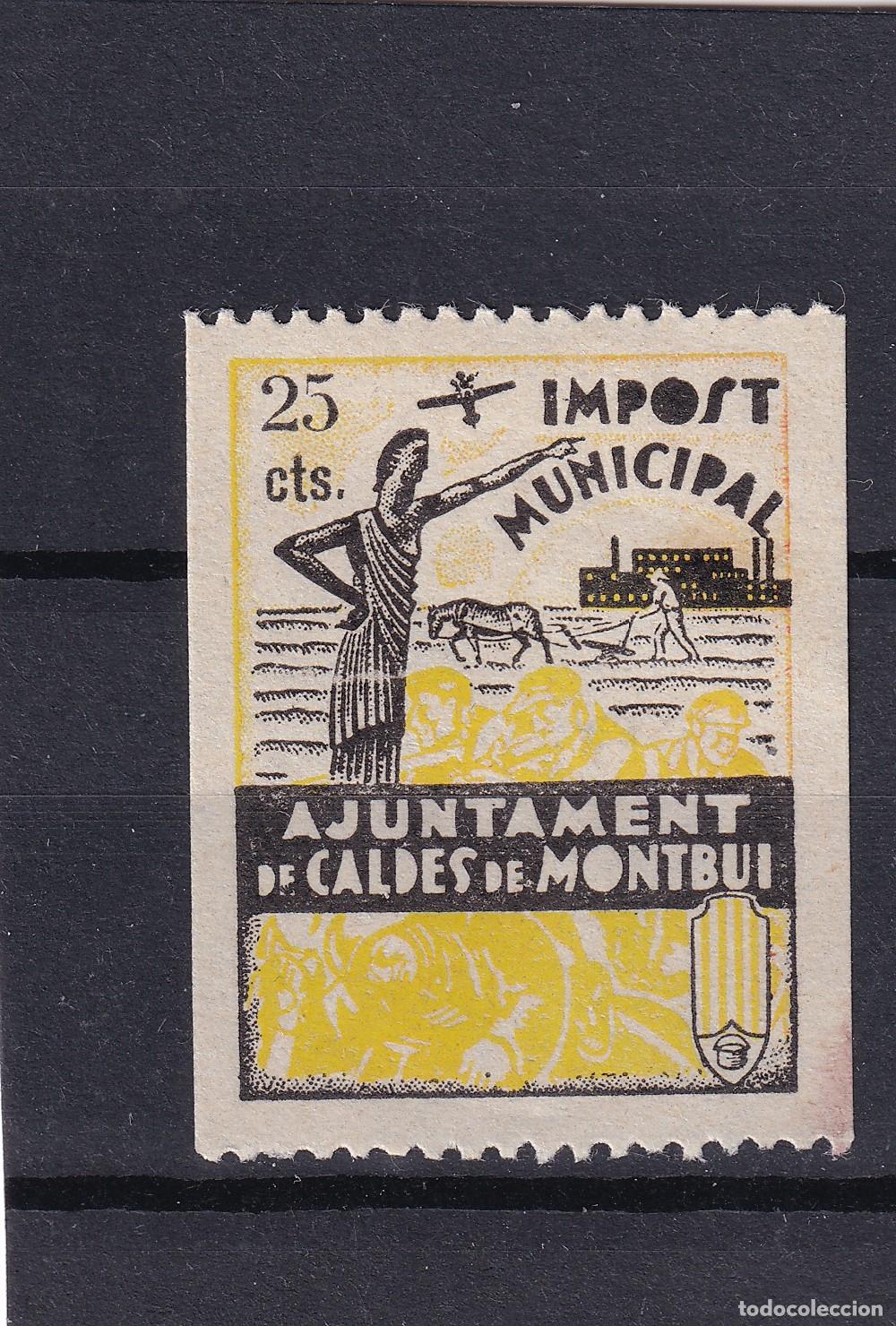 Sellos: CRS1610 ESPA&Ntilde;A LOCALES CALDES DE MONTBUI (Barcelona). Allepuz n&ordm; 5 X. Con charnela