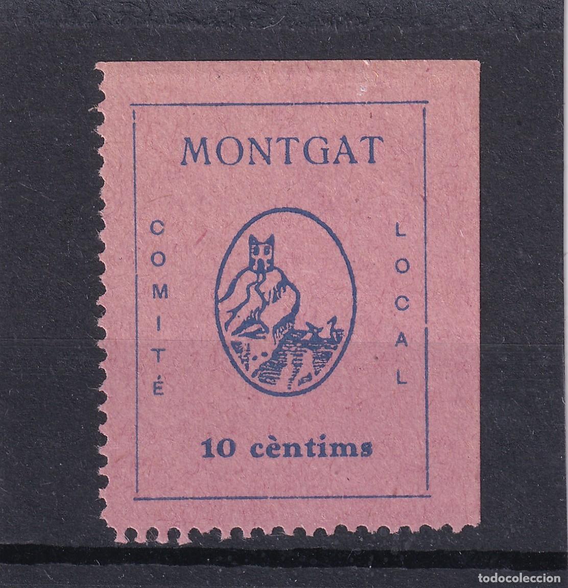 Stamps: CRS1636 ESPA&Ntilde;A LOCALES MONTGAT (Barcelona). Allepuz n&ordm; 12 X. Con charnela