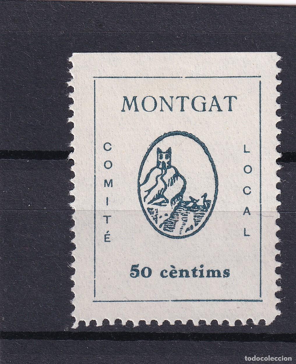 Stamps: CRS1637 ESPA&Ntilde;A LOCALES MONTGAT (Barcelona). Allepuz n&ordm; 15 X. Con charnela
