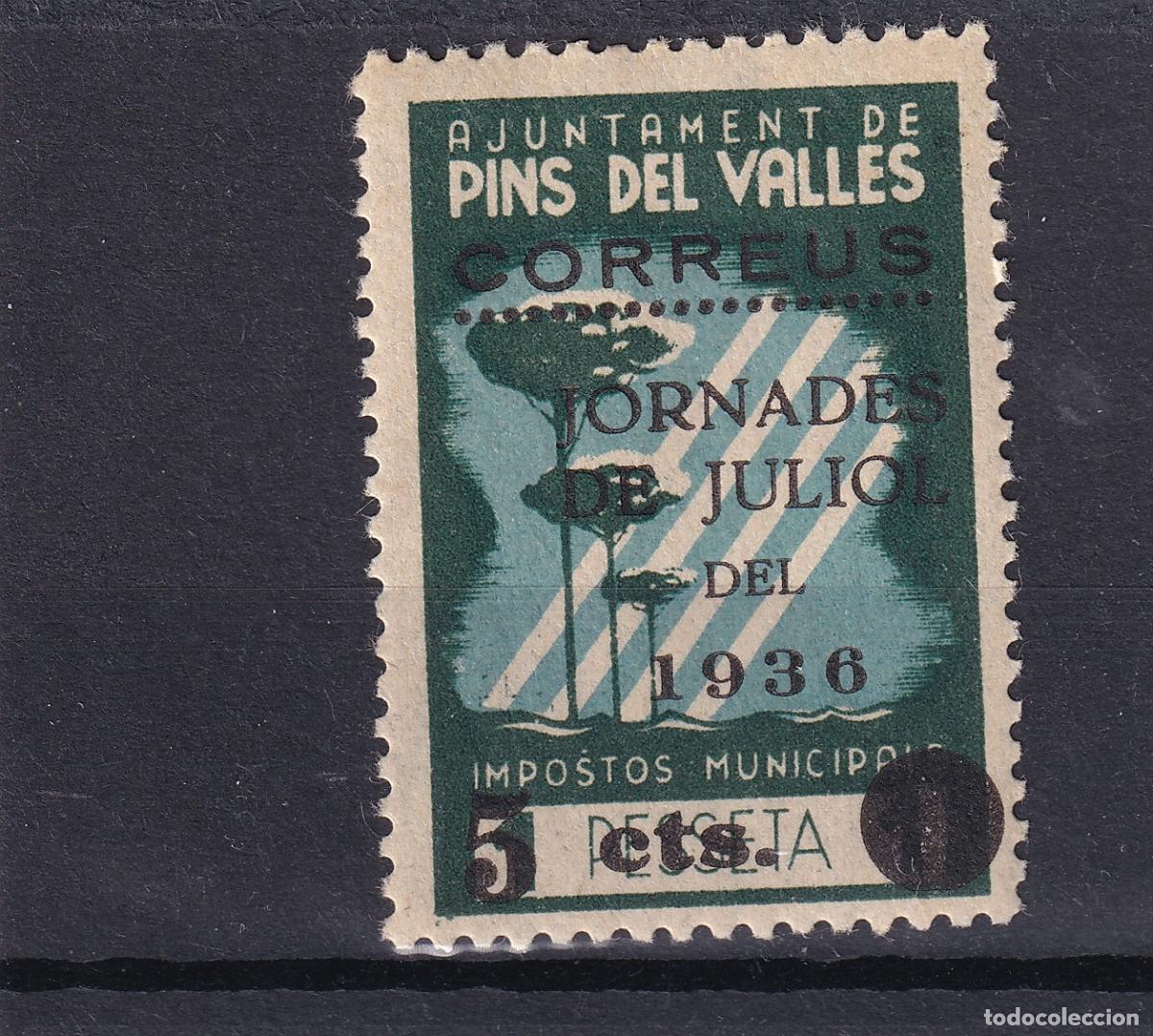 Francobolli: CRS1640 ESPA&Ntilde;A LOCALES PINS DEL VALLES (Barcelona). Allepuz n&ordm; 14 X. Con charnela