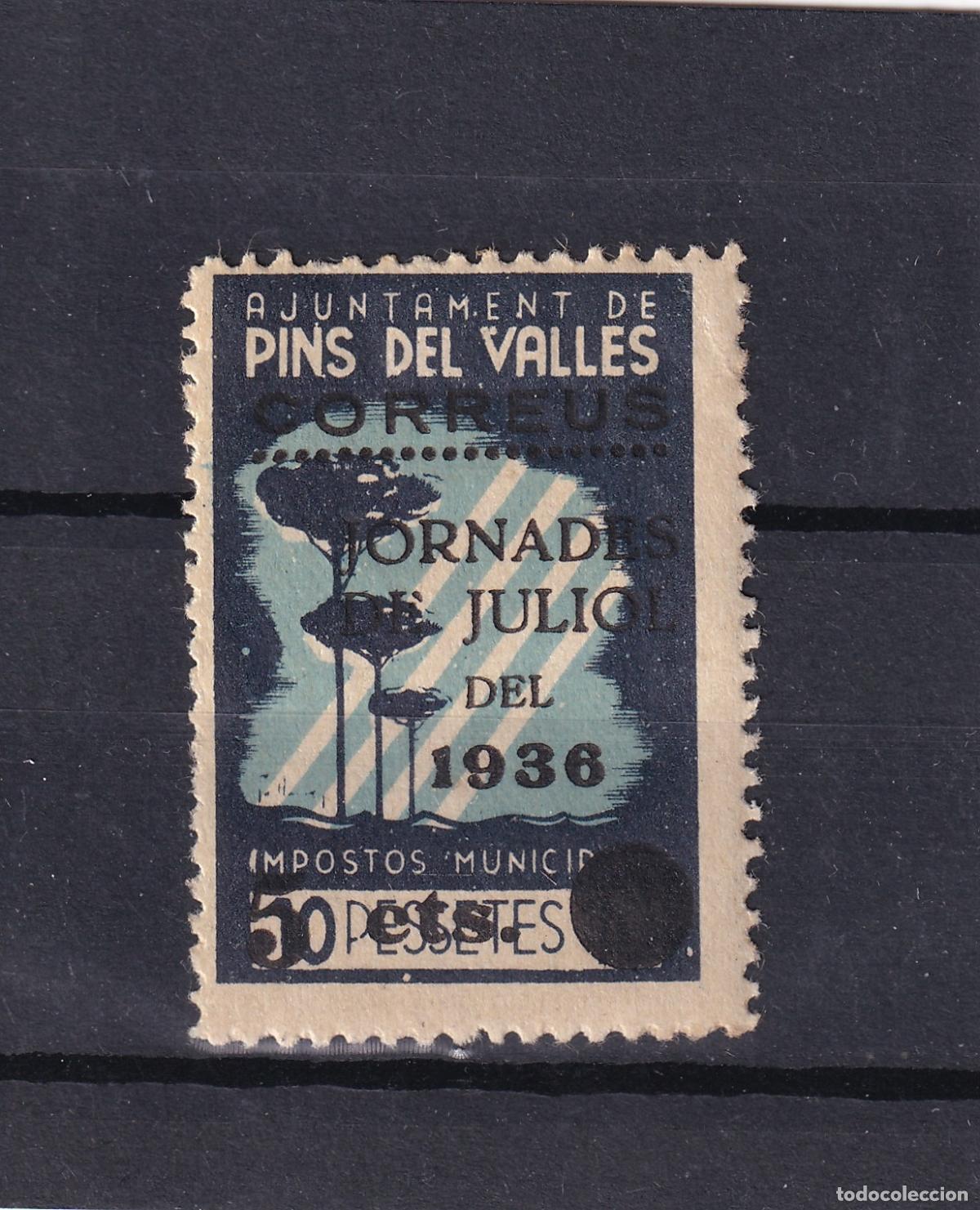 Francobolli: CRS1641 ESPA&Ntilde;A LOCALES PINS DEL VALLES (Barcelona). Allepuz n&ordm; 15 X. Con charnela