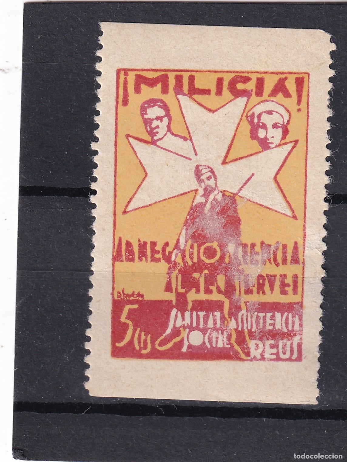 Francobolli: CRS1643 ESPA&Ntilde;A LOCALES REUS (Tarragona). Allepuz n&ordm; 3 X. Con charnela