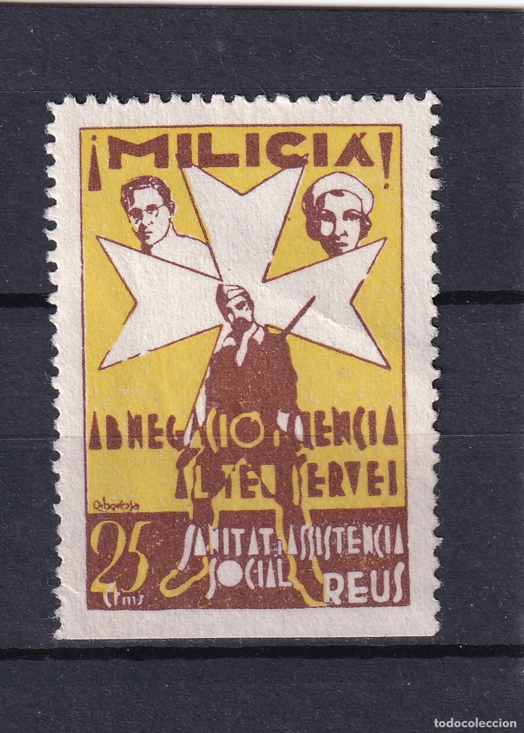 Francobolli: CRS1644 ESPA&Ntilde;A LOCALES REUS (Tarragona). Allepuz n&ordm; 7 XX. Sin charnela