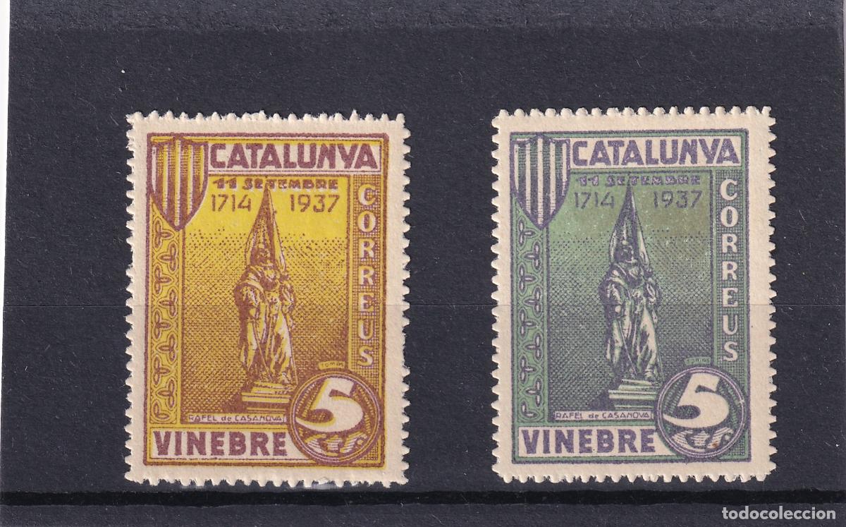 Francobolli: CRS1649 ESPA&Ntilde;A LOCALES VINEBRE (Tarragona). Allepuz n&ordm; 57/8 XX. Sin charnela