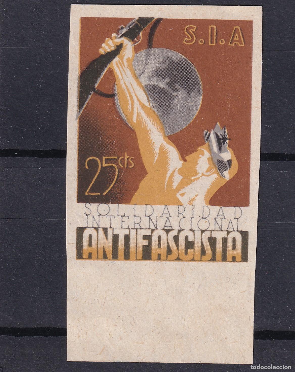Sellos: CRS1658 ESPA&Ntilde;A GUERRA CIVIL S.I.A. (Solidaridad Internacional Antifascista). Sin dentar
