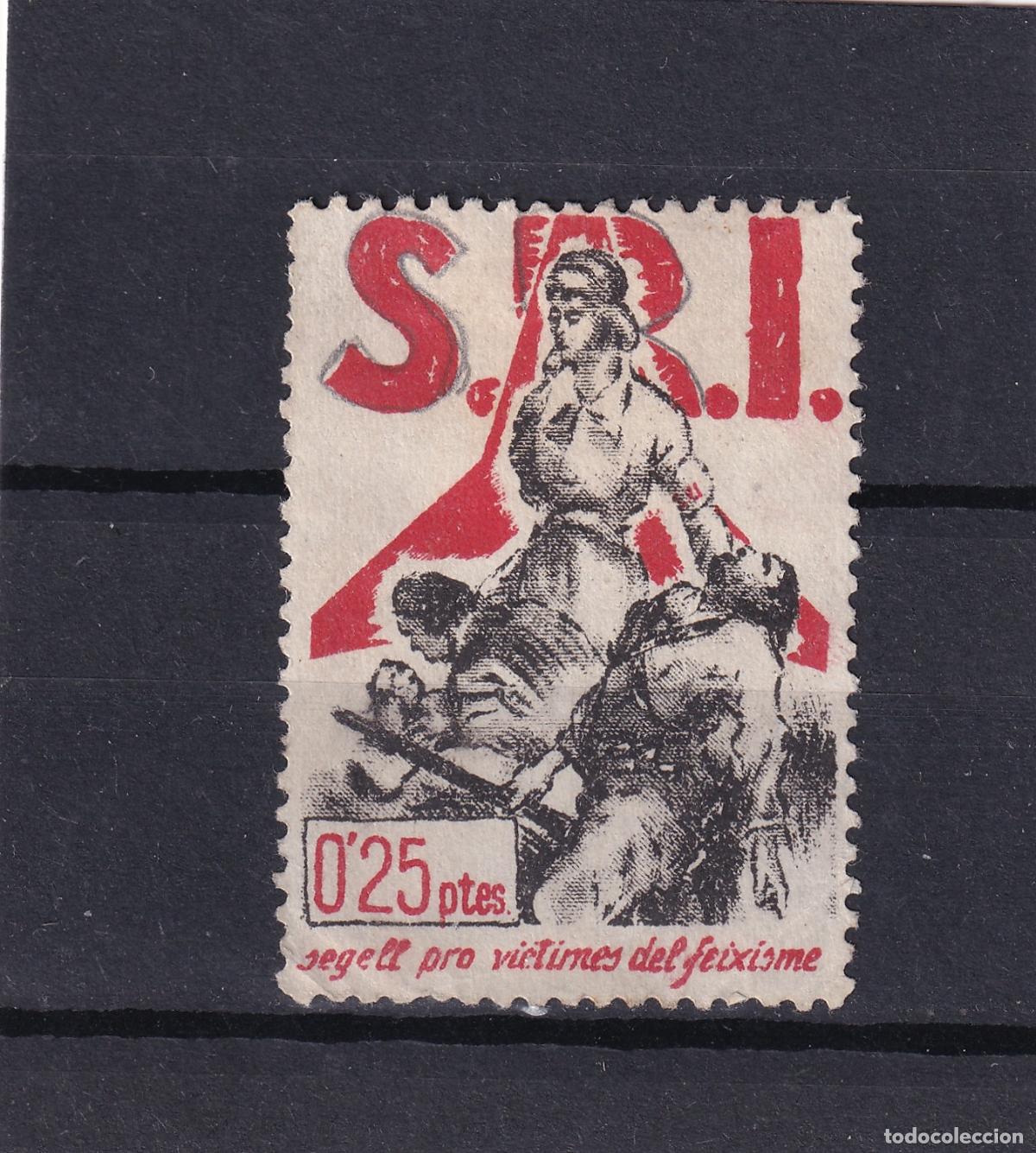 Sellos: CRS1673 ESPA&Ntilde;A GUERRA CIVIL S.R.I. (Socorro Rojo Internacional). V&iacute;ctimas fascismo. Charnela