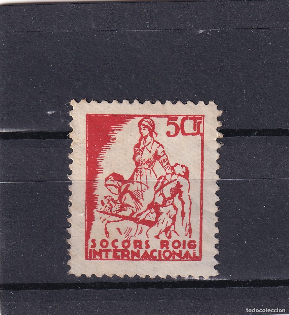 Sellos: CRS1675 ESPA&Ntilde;A GUERRA CIVIL S.R.I. (Socorro Rojo Internacional). Con charnela