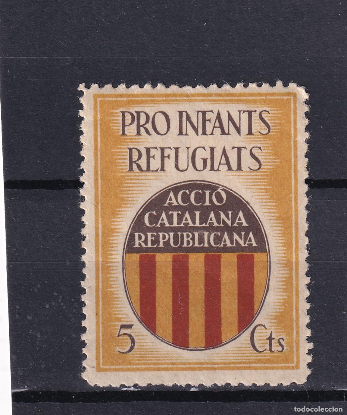 Briefmarken: CRS1692 ESPA&Ntilde;A GUERRA CIVIL. Vi&ntilde;eta catalana pro ni&ntilde;os refugiados. Con charnela