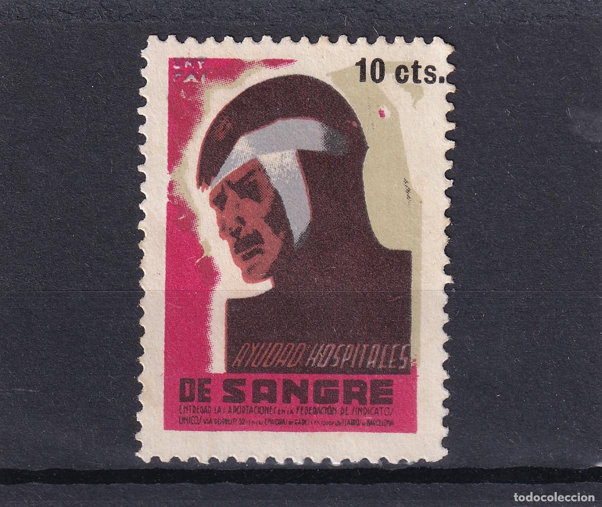 Briefmarken: CRS1694 ESPA&Ntilde;A GUERRA CIVIL. C.N.T. 1937. Sin goma