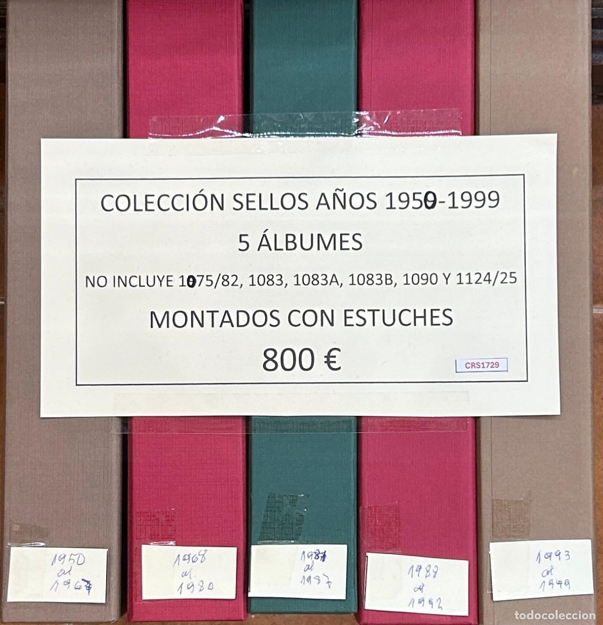 Sellos: CRS1729 COLECCI&Oacute;N SELLOS 1950-1999 NO INCLUYE 1075/82, 1083, 1083A, 1083B, 1090, 1124/25